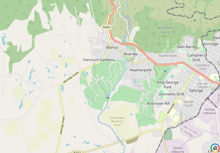 Map location of Fancourt